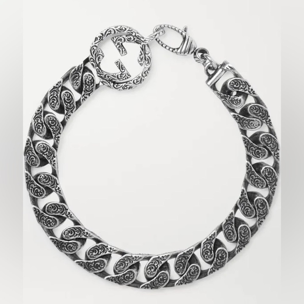 NWT Men’s Gucci Interlocking G Chain Bracelet 8.5” - Picture 9 of 17